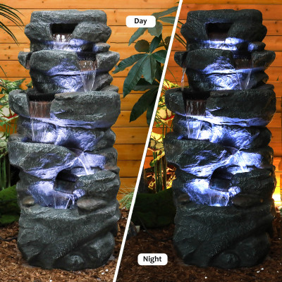 Naturefalls 40.5 "خرسانة عالية حديثة 5 - نافورة دا...