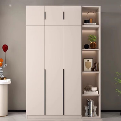 خزانة خشبية من القماش مفتوحة وبسيطة وحديثة لخزانة...