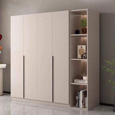 خزانة خشبية من القماش مفتوحة وبسيطة وحديثة لخزانة...