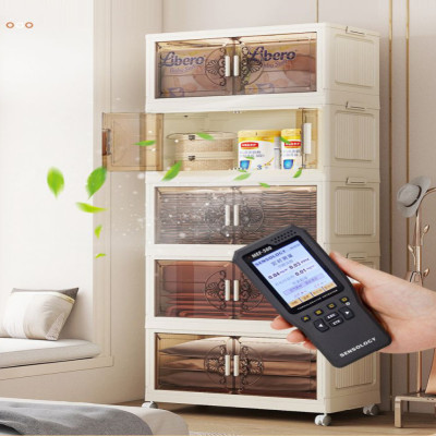 خزانة تخزين صندوق بلاستيكي شفاف قابل للطي خزانة مل...