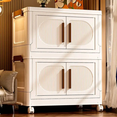 صناديق تخزين قابلة للطي مع أبواب وعجلات ، صناديق خ...