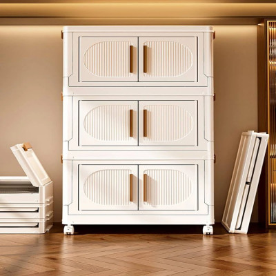 صناديق تخزين قابلة للطي مع أبواب وعجلات ، صناديق خ...