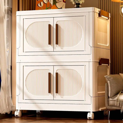 صناديق تخزين قابلة للطي مع أبواب وعجلات ، صناديق خ...