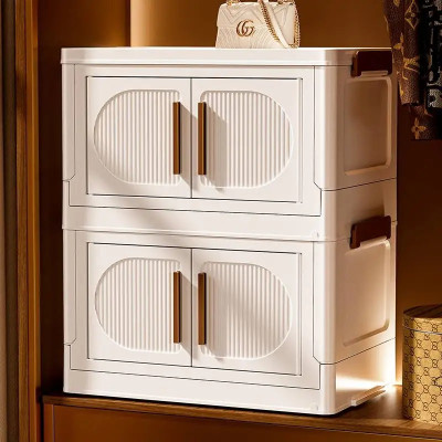 صناديق تخزين قابلة للطي مع أبواب وعجلات ، صناديق خ...