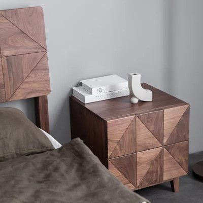 أمريكا الشمالية الجوز الأسود طاولة السرير الحد الأ...