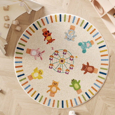 الكرتون نمط السجاد لغرفة المعيشة لطيف جولة ديكور غ...