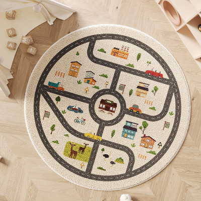 الكرتون نمط السجاد لغرفة المعيشة لطيف جولة ديكور غ...