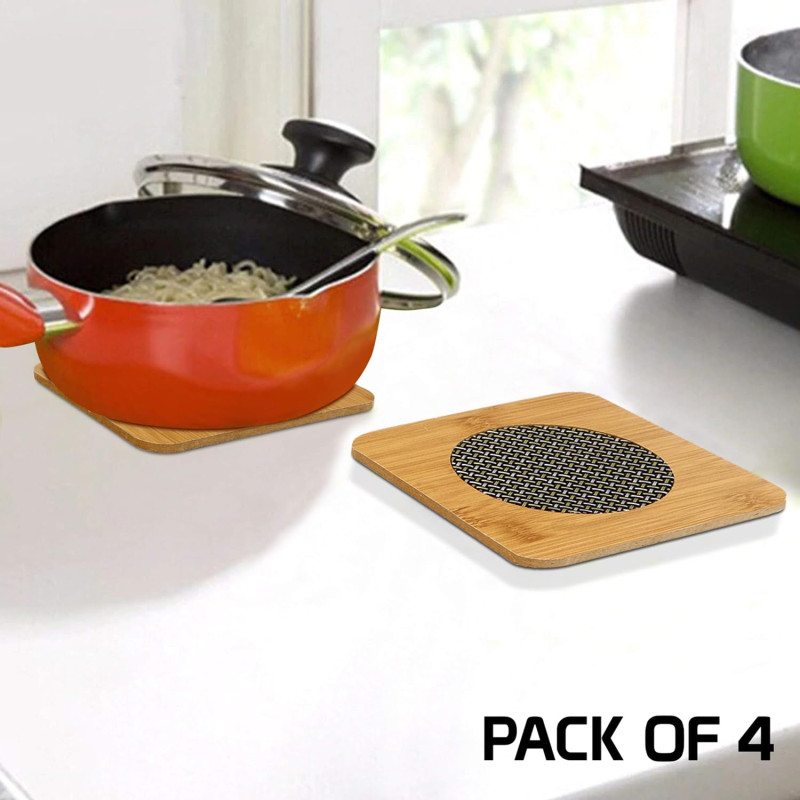 قواعد اواني خشبية من الخيزران صديقة للبيئة لحامل ا...