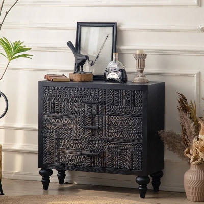 خزانة عرض فاخرة من الخشب الصلب ، بوفيه مفتوح ، خزا...