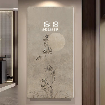 ساعة حائط كبيرة الحجم بتصميم فني تجريدي، ساعة كوار...