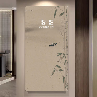 ساعة حائط كبيرة الحجم بتصميم فني تجريدي، ساعة كوار...