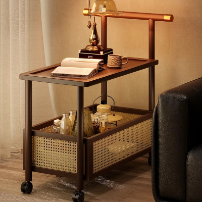 طاولة جانبية متنقلة عربة التخزين