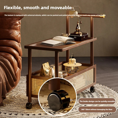 طاولة جانبية متنقلة عربة التخزين