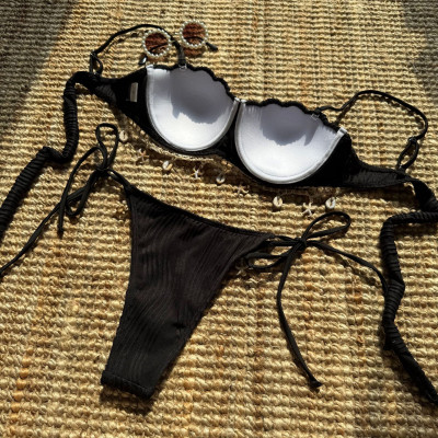 مثير مضلع رفع قذيفة نمط البيكينيات مجموعات قطعتين...