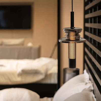 الزجاج الإيطالي قلادة ضوء الحديثة طاولة غرفة الطعا...