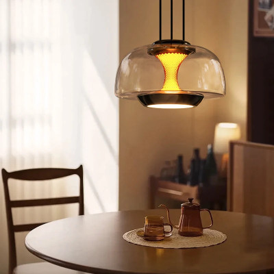 الزجاج الإيطالي قلادة ضوء الحديثة طاولة غرفة الطعا...