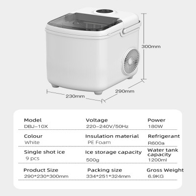 التلقائي صانع الجليد التجارية 15 كجم آيس كيوب صانع...