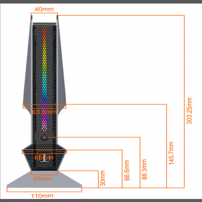 كومبيوتر ألعاب مكتبي صغير ، إنتل كور i9 ، من نوع i...