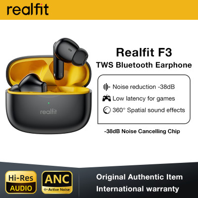 Realfit F3 ANC نشط إلغاء الضوضاء سماعات بلوتوث ENC...