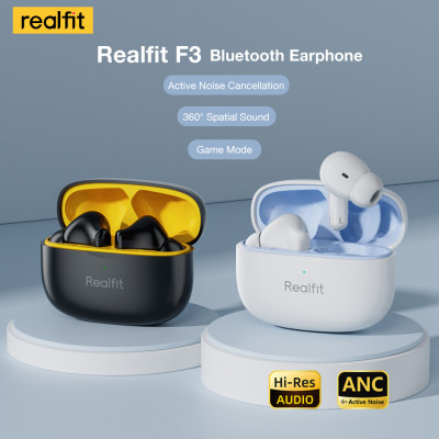 Realfit F3 ANC نشط إلغاء الضوضاء سماعات بلوتوث ENC...