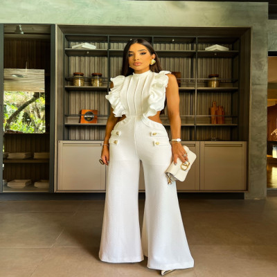 بذلة أكمام واسعة الساق طويلة