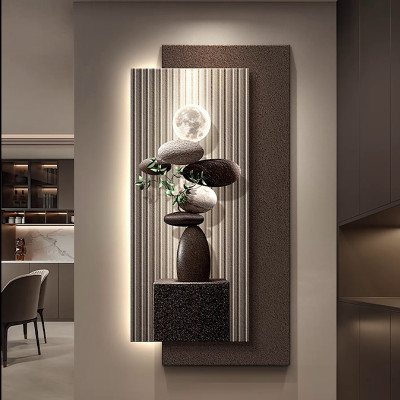 غرفة الممر مزينة بضوء الجداريات الفاخرة الجدار ضوء...