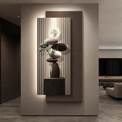 غرفة الممر مزينة بضوء الجداريات الفاخرة الجدار ضوء...