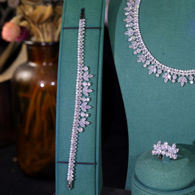 أنيقة جولة زركونيا قلادة عطلة هدية بسيطة مجموعات م...