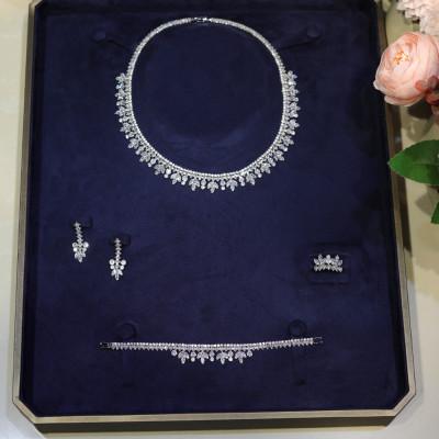 أنيقة جولة زركونيا قلادة عطلة هدية بسيطة مجموعات م...