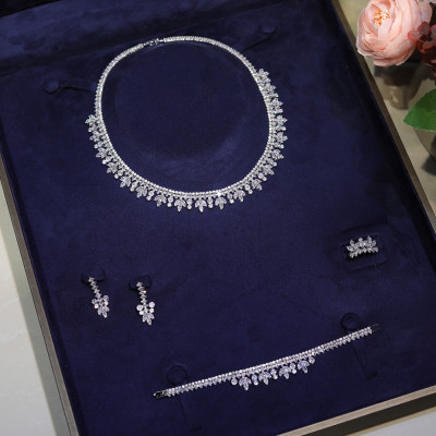 أنيقة جولة زركونيا قلادة عطلة هدية بسيطة مجموعات م...