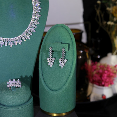 أنيقة جولة زركونيا قلادة عطلة هدية بسيطة مجموعات م...