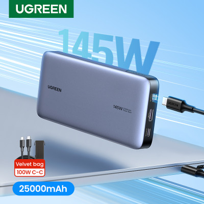 UGREEN 140 واط قوة البنك المحمولة 25000 مللي أمبير...