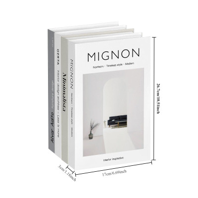 كتب مميزه للديكور 4 قطع