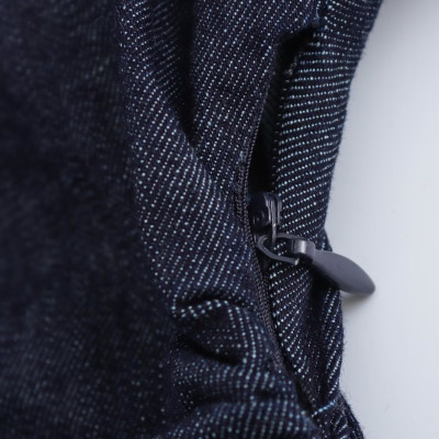 فستان نسائي ميدي بقماش جينز وتصميم أنيق وناعم