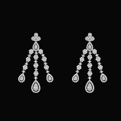 مجموعة مجوهرات زفاف فاخرة مكونة من 4 قطع للنساء أق...