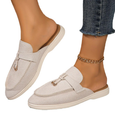 2024 ربيع جديد نمط المرأة النعال نصف ملابس خارجية...