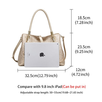 حقيبة كتف نسائية كبيرة من جلد البقر من FOXER حقيبة...