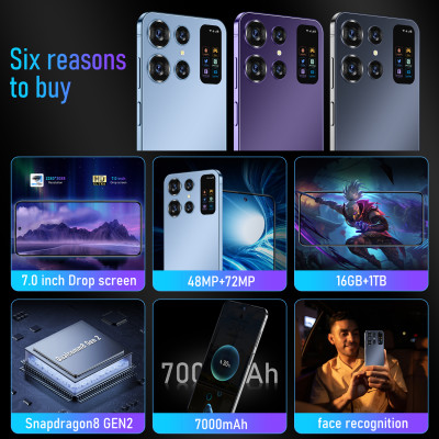 هاتف ذكي S24 Ultra يعمل بنظام أندرويد ، هاتف محمول...