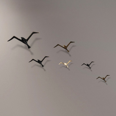 الفاخرة النحاس النقي النورس تمثال الجدار الشنق الم...