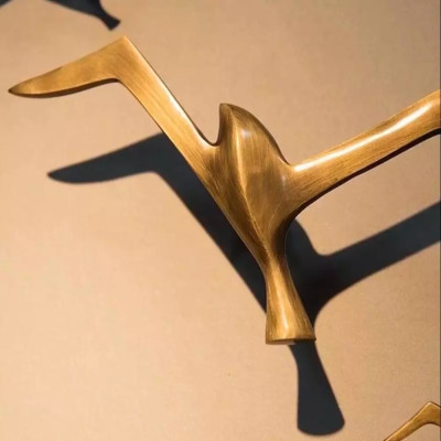 الفاخرة النحاس النقي النورس تمثال الجدار الشنق الم...