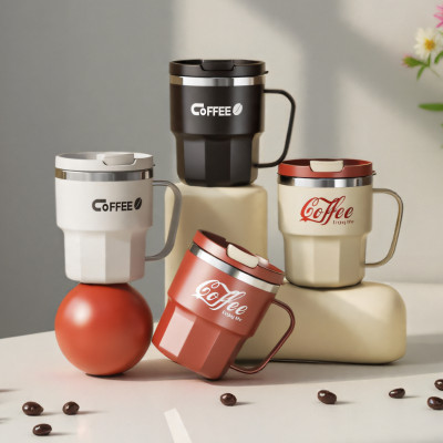 كوب معزول من الفولاذ المقاوم للصدأ سعة 400 مل، زجا...