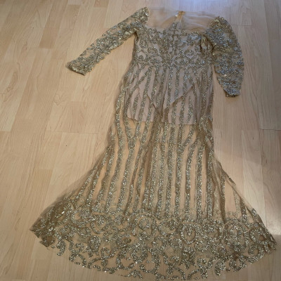 فستان نسائي كريستالي مطرز يجعلك مثيرة وأنيقة مثل ا...