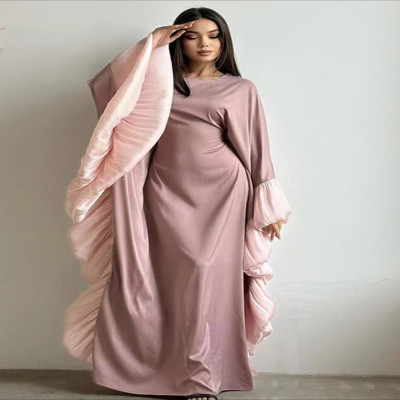 فستان حفلات دبي للنساء عباية فساتين طويلة للعيد بأ...