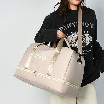 حقيبة سفر متعددة الوظائف ذات سعة كبيرة مع حزام كتف...