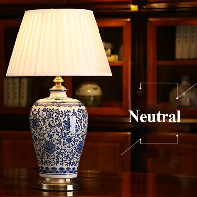 KERWIN الحديثة السيراميك مصابيح طاولة LED يعتم الص...