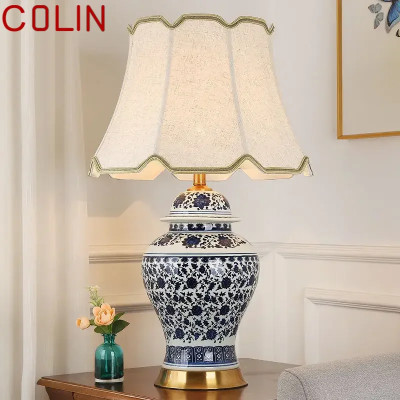 كولين الحديثة السيراميك الجدول مصباح LED يعتم الصي...