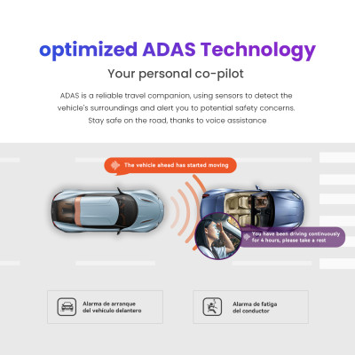 كاميرا DDPAI 4K Dash Cam N5 مزدوجة أمامية وخلفية 4...