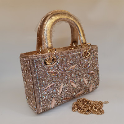 حار شعبية المرأة حجر الراين مساء حقيبة موضة جديدة...