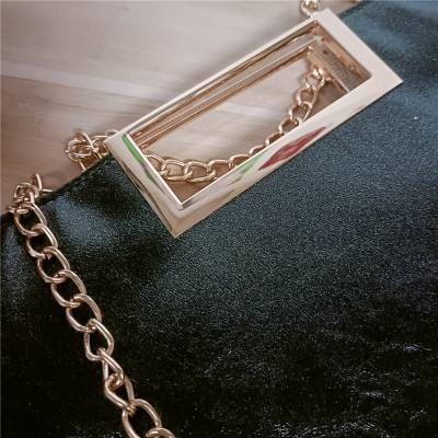 حقيبة يد أنيقة من الجلد الصناعي للنساء ، محفظة قاب...