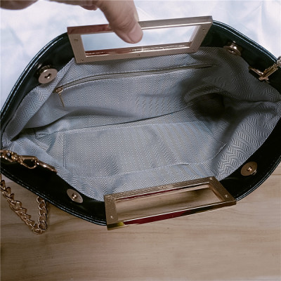 حقيبة يد أنيقة من الجلد الصناعي للنساء ، محفظة قاب...